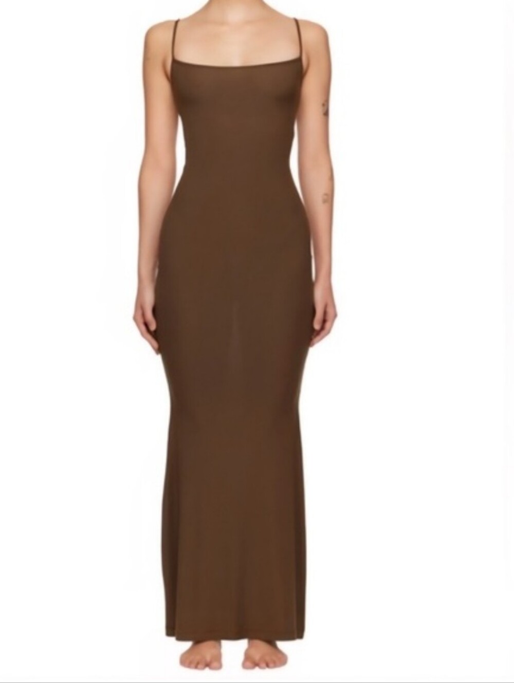 SKIMS Soft Lounge Dress In Cocoa